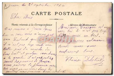 Raccolta della fioritura d'arancio — Sulla Costa Azzurra — LL, n°9 — Verso
