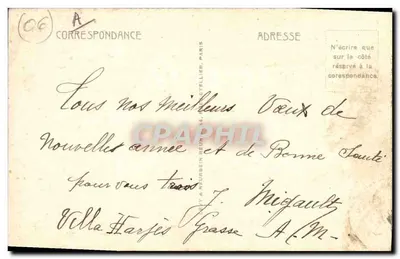 La Côte d'Azur — Zbieranie Jasminu. 14 — Wydawca: Graphil — Rewers