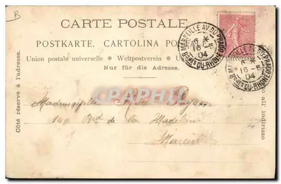 Cosecha de tubérosas — Perfumería Molinard Jeune en Grasse (A.-M.) — Reverso