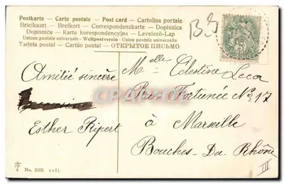 Pansées à moi. — Kwiaty myśliwki — V. Krimme — Rewers