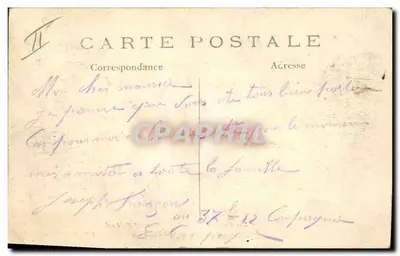 Generaal Joffre en Generaal de Castelnau — De Oorlog 1914-15 — I. C. Parijs, n° 506 — Achterkant