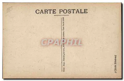 Général Mangin — militair portret — Grav. Imp. Piatino-Favart, Montrouge (Seine) — Achterkant
