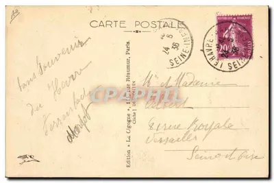 El transatlántico "NORMANDIE" de la Compagnía General Transatlántica — La Capilla — Reverso