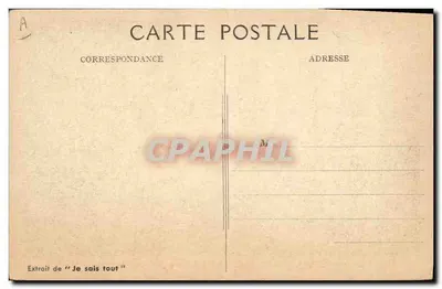 O "NORMANDIE" — superpaquebote no Atlântico — Extrait de "Je sais tout" — Verso