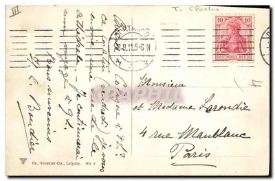 Köln - Kathedraal van de Dom - Zuidzijde - Dr. Trenkler Co., Leipzig, Nr. 4 — Achterkant