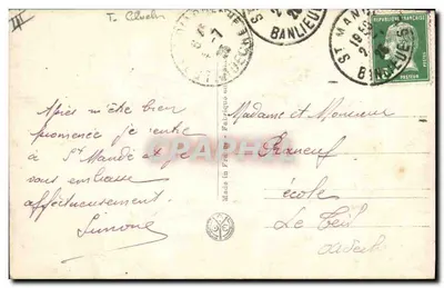 Portique des Cloches — Exposition des Arts Décoratifs — J. Polti, Arch. — Achterkant
