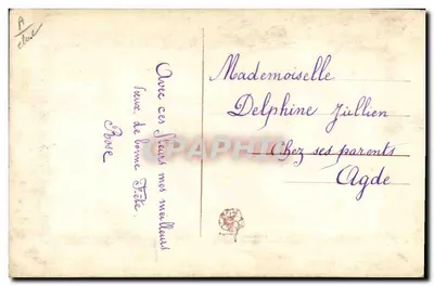 Rosas — Lembrete — Carte postale antiga — Verso
