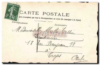 Peixe — Brinquedo de April — Carta postal — Verso