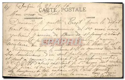 Autour des Lits-Clos — Monsieur Jean, allez-vous en que j'puisse m'habiller ! — Coll. E. Hamon, St-B. — Verso
