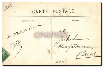 Na Bretanha — O Leito Duplo Fechado — Coleção Villard, Quimper — Verso