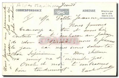 La Costa Azul floreciente — Recolección de jazmines — Levé y Neurdein, N°10623 — Reverso