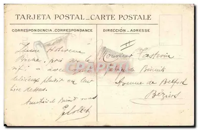 Hen Lieutenant — karikatura wojskowa — A.B. PARIS — Rewers