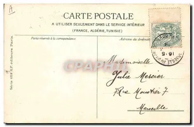 Rosas — carta postal da série 689 KF — editada por KF editores Paris — Verso