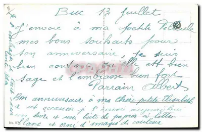 Uccelli e farfalle — illustrazione — E. V. S. (firma visibile) — Verso