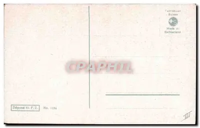 Mariposas e rosas — ilustração — E.V. Kuehner, série n° 1184 — Verso