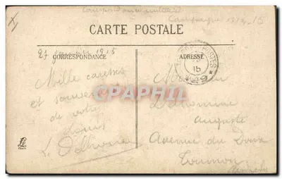 O Geral Galliéni — Governador Militar de Paris — Foto H. Manuel — Verso