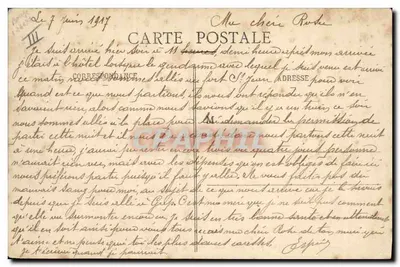„Oxus” na burzliwym morzu — Messageries Maritimes — Supra, n°1090 — Rewers