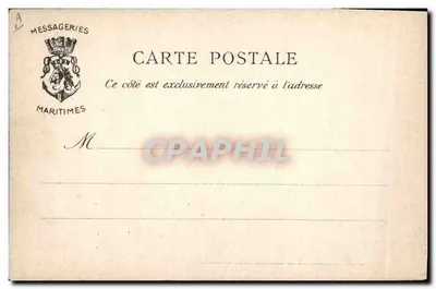 O "ORÉNOQUE" — navio a três mastros — Messageries Maritimes — Verso
