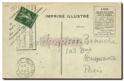 Le Havre — O Navio de Passageiros "Paris" — G. F., Le Havre — Verso