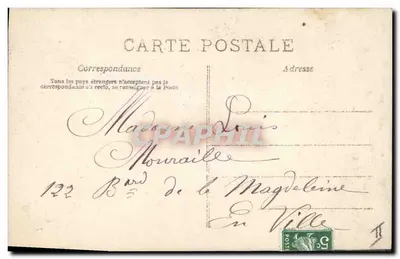 Engel en kind — Pasen 1908 — D. Mestrot, Parijs — Achterkant