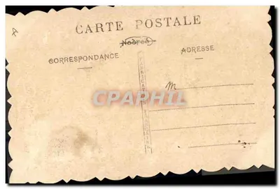 Fleurs et poisson — 1er Avril — Carte postale française — Verso