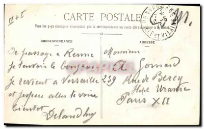 Stara pocztówka Folklore Bretagne Lits Clos Lits Clos Wieczór weselny Pierwsze miłosne uczucia — Rewers