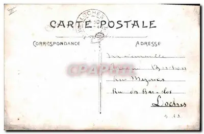 Rode vis — April dag — Antieke ansichtkaart uitgegeven in Loches — Achterkant