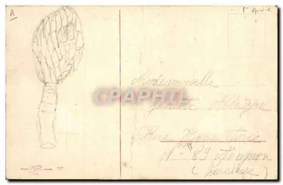 Crianças em peixes voadores — 1º de Abril — editor N. L. Maser, n° 727 — Verso