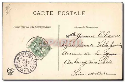 Poisson — carte de Pâques — éditeur 'de l'Avril' n° III — Verso