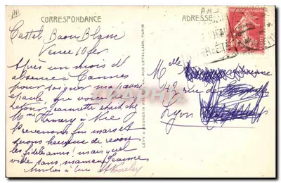 La CÔTE-D'AZUR — La raccolta delle Rose — LL — Verso