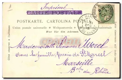 Colheita de Jasmim — Parfumerie Molinard Jeune em Grasse (A.-M.) — Verso