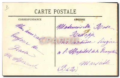 Grasse — La Cueillette des Roses — LL. — Verso