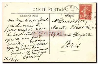 Na Côte d'Azur — A colheita do jasmim — LL. N°4 — Verso