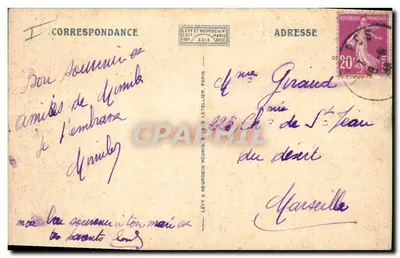 A Côte-d'Azur — A Colheita das Tubérulas — LL — Verso