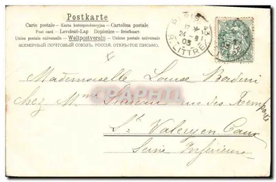 Trzy młode kobiety w kapeluszu — A.&M. Nr 729 — A.&M. Nr 729 — Rewers