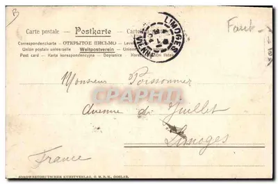 Studentenleben. 4. — Vida estudantil — editor Nordwestdeutscher Kunstverlag, Goslar — Verso