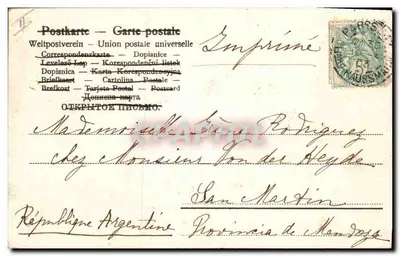 Chercheur d'œufs de Pâques — ange ailé portant un grand œuf — éditeur IMPRIMÉ SUR LA CARTE — Rewers