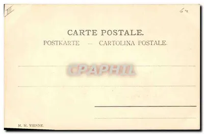 Mulher em traje da época com cervo — M. M. Vienne, n° 62 — Verso