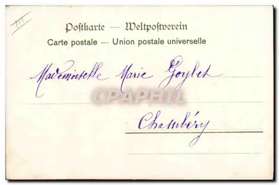 Geraniums dans un vase — C. Klein — n° 151 — Verso