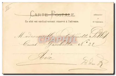 Rhododendro em flor — Provence — editor C. Llare, n°33 — Verso
