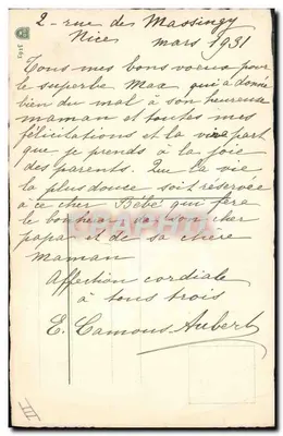 Rosa — illustrazione di rose — E. Klein — Verso