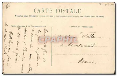 Arranjo de margaridas e violetas — C.K.V. — editor não visível — Verso