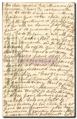 Arranjo de tulipas — ano 1912 — editor não identificado — Verso