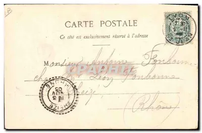 Os Cães — À Venda — Fototipia A. Bergueret e Cie, Nancy — Verso