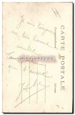 Cachorro ambulante socorrendo um ferido — A Grande Guerra 1914 — J. C., Paris — Verso