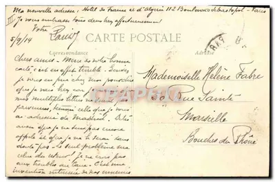 S. M. Albert Ier, rei dos Belgas — O conflito europeu em 1914 — Cliché Bouté, Bruxelas — Verso