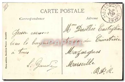 Navire en difficulté dans l'Adriatique — R. Dumont Durand — J. Lyon, Édit. Rue de la Darse, 23, Marseille — Verso
