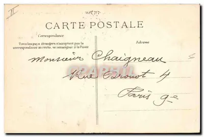 Le Havre — A "Provence" em tempestade — E.D. n°284 — Verso