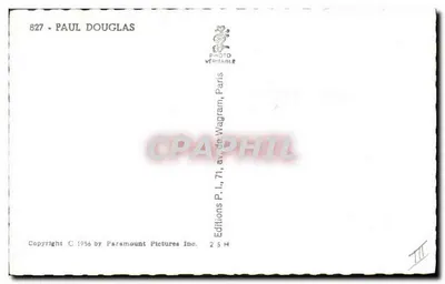 Paul Douglas – portret – Paramount Pictures Inc. i Editions P.I., Paryż — Rewers