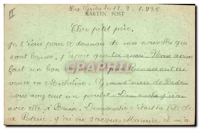 Camas fechados bretones — cena humorística com casal — Coleção E. Hamonic, Si-B. n° 5557 — Verso